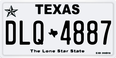 TX license plate DLQ4887