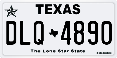 TX license plate DLQ4890
