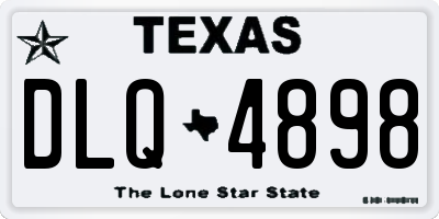 TX license plate DLQ4898