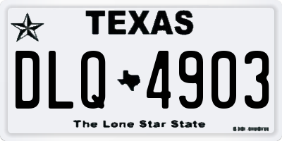 TX license plate DLQ4903