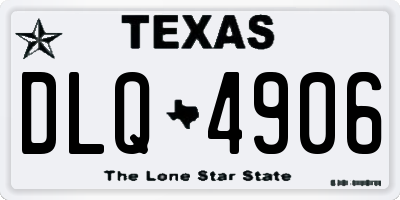 TX license plate DLQ4906