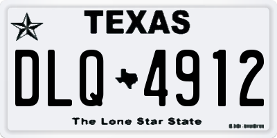 TX license plate DLQ4912