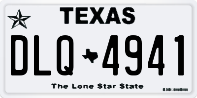 TX license plate DLQ4941
