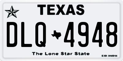 TX license plate DLQ4948