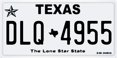 TX license plate DLQ4955