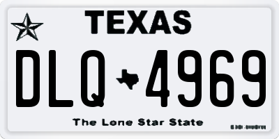 TX license plate DLQ4969