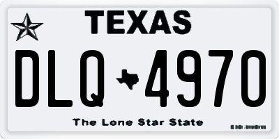 TX license plate DLQ4970