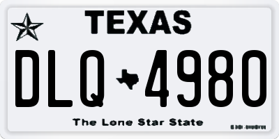 TX license plate DLQ4980