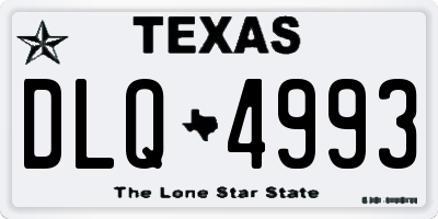 TX license plate DLQ4993