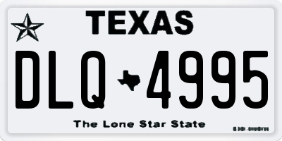TX license plate DLQ4995