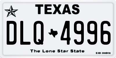 TX license plate DLQ4996