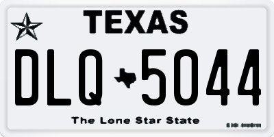 TX license plate DLQ5044