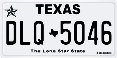 TX license plate DLQ5046