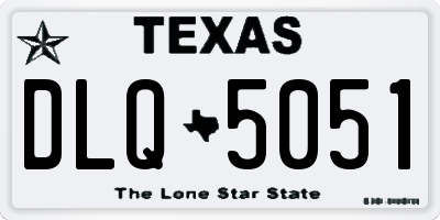TX license plate DLQ5051
