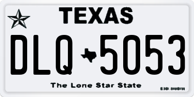 TX license plate DLQ5053