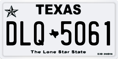 TX license plate DLQ5061