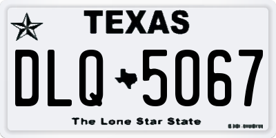 TX license plate DLQ5067