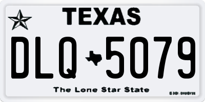 TX license plate DLQ5079