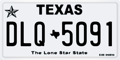 TX license plate DLQ5091