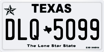 TX license plate DLQ5099