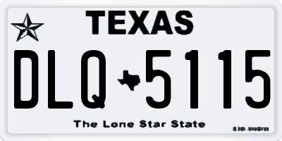 TX license plate DLQ5115