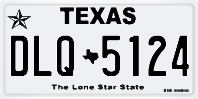 TX license plate DLQ5124