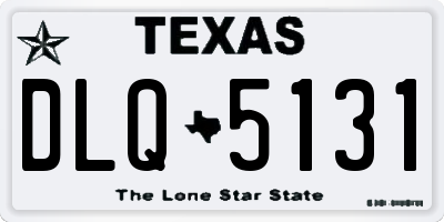 TX license plate DLQ5131