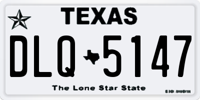 TX license plate DLQ5147