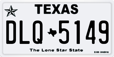TX license plate DLQ5149