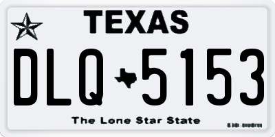 TX license plate DLQ5153