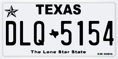 TX license plate DLQ5154