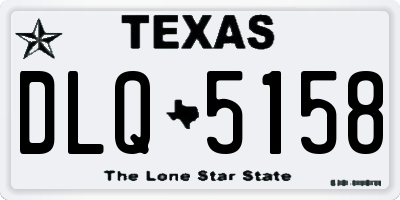 TX license plate DLQ5158