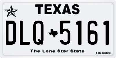 TX license plate DLQ5161