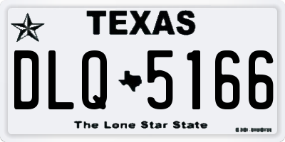 TX license plate DLQ5166