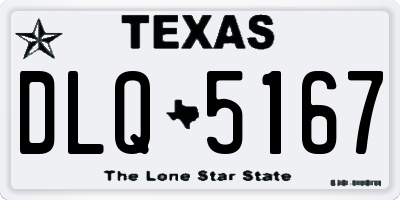 TX license plate DLQ5167