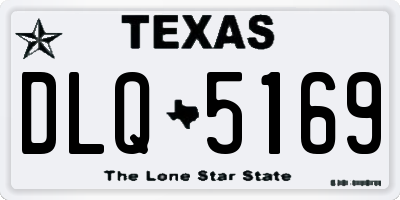 TX license plate DLQ5169