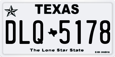 TX license plate DLQ5178