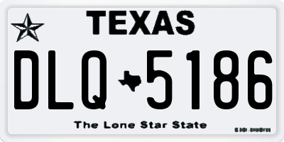 TX license plate DLQ5186