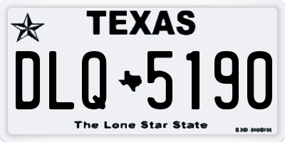 TX license plate DLQ5190