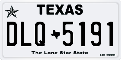 TX license plate DLQ5191