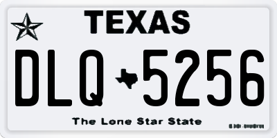 TX license plate DLQ5256