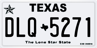 TX license plate DLQ5271