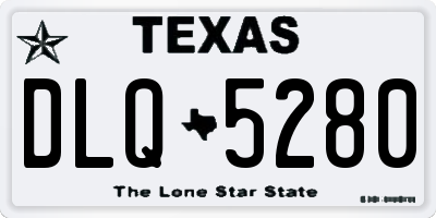 TX license plate DLQ5280