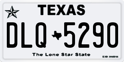 TX license plate DLQ5290
