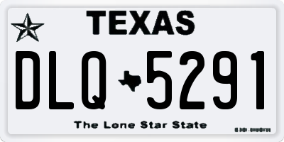 TX license plate DLQ5291