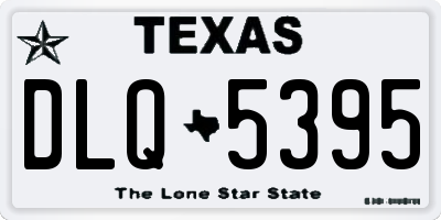 TX license plate DLQ5395