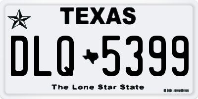 TX license plate DLQ5399