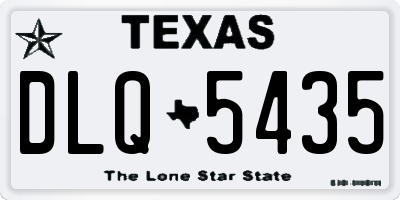 TX license plate DLQ5435
