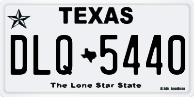 TX license plate DLQ5440