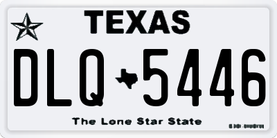 TX license plate DLQ5446